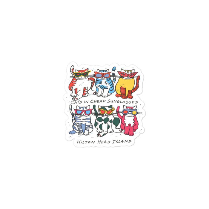 Cats in Cheap Sunglasses Stickers - Image 2